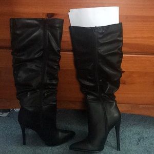 hadlee heeled boot silver